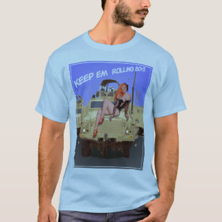 T-shirt Gardez la copie de roulement de fin de support