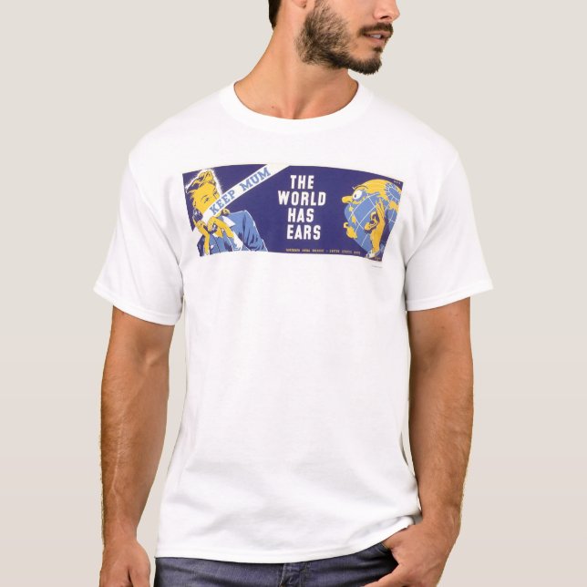 T-shirt Gardez la maman - le monde a des oreilles WPA (Devant)