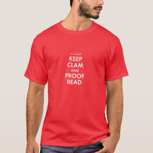 T-shirt Gardez la palourde et la corrigez sur épreuves