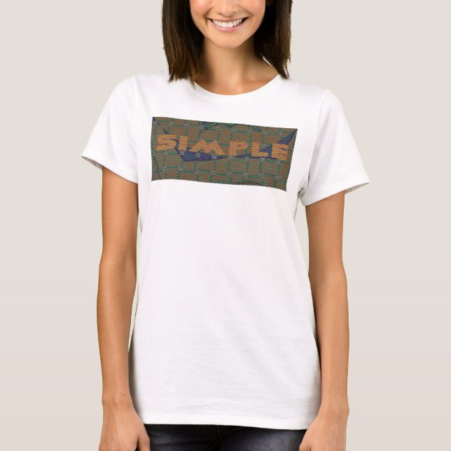T-shirt Gardez la simplicité : le design Motif de la Clart (Devant)