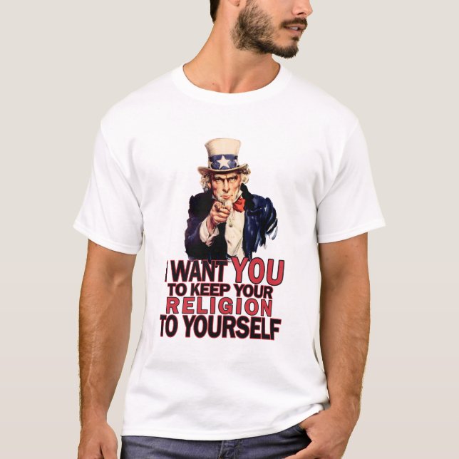 T-shirt Gardez-le à vous-même la chemise des hommes (Devant)