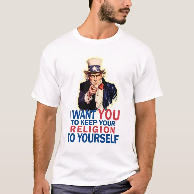 T-shirt Gardez-le à vous-même la chemise des hommes (Devant)