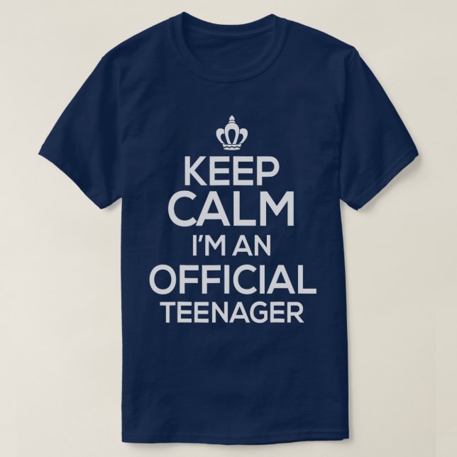 T-shirt Gardez le calme Anniversaire officiel nager 13e Fi (Design devant)