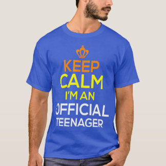 T-shirt Gardez le calme Anniversaire officiel nager 13e Fi