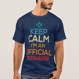 T-shirt Gardez le calme Anniversaire officiel nager 13e Fi