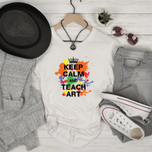 T-shirt Gardez Le Calme Enseigner Art Coloré Épices