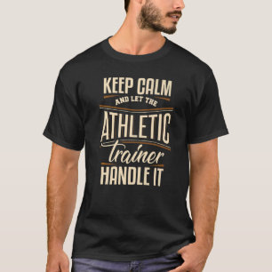 T-shirt Gardez le calme Entraîneur sportif Fitness Entraîn