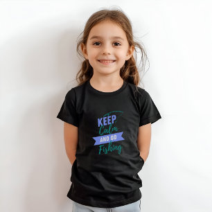 T-shirt Gardez le calme et allez pêcher