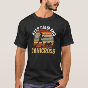 T-shirt Gardez Le Calme Et Canicross Chien Courir Sport Jo
