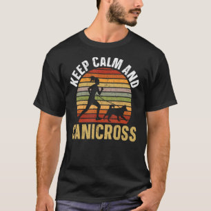 T-shirt Gardez Le Calme Et Canicross Chien Courir Sport Jo
