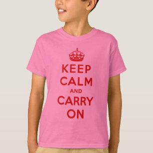 T-shirt gardez le calme et continuez l'original
