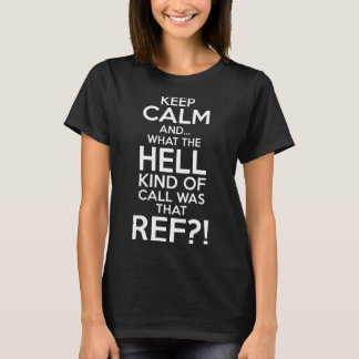T-shirt gardez le calme et diable le genre d'appel était