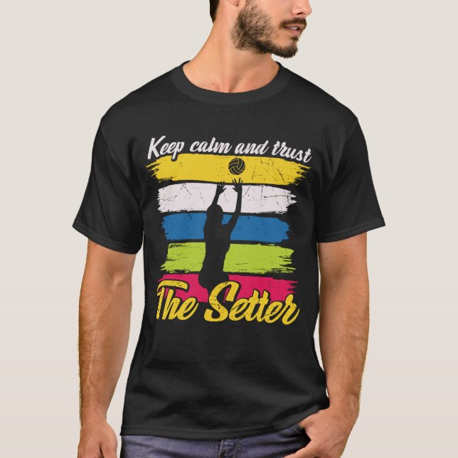 T-shirt Gardez Le Calme Et Faites Confiance Au Setter Funn (Devant)