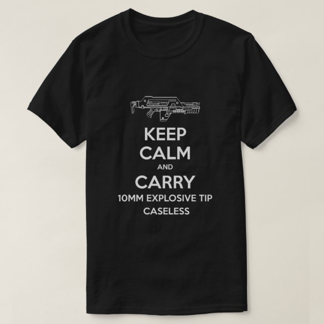 T-shirt Gardez le calme et le Nuke de l'Orbit Classic (Design devant)