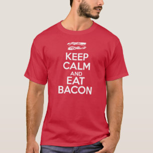 T-shirt Gardez le calme et mangez la balise