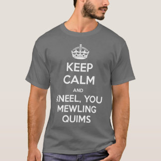 T-shirt GARDEZ LE CALME et mettez-vous à genoux