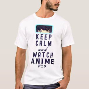 T-shirt Gardez le calme et observez Anime - Amoureux