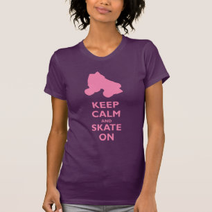 T-shirt Gardez le calme et patinez dessus