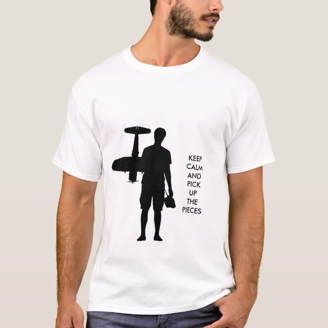 T-shirt Gardez le calme et prenez les morceaux (Devant)