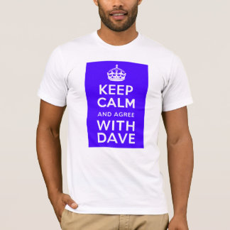 T-shirt Gardez le calme et soyez d'accord avec la