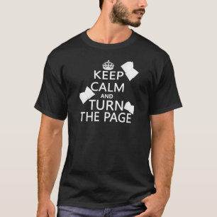 T-shirt Gardez le calme et tournez la page