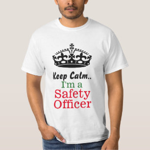 T-shirt Gardez le calme. Je suis un agent de sécurité