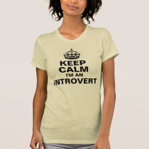 T-shirt Gardez le calme, je suis un introverti