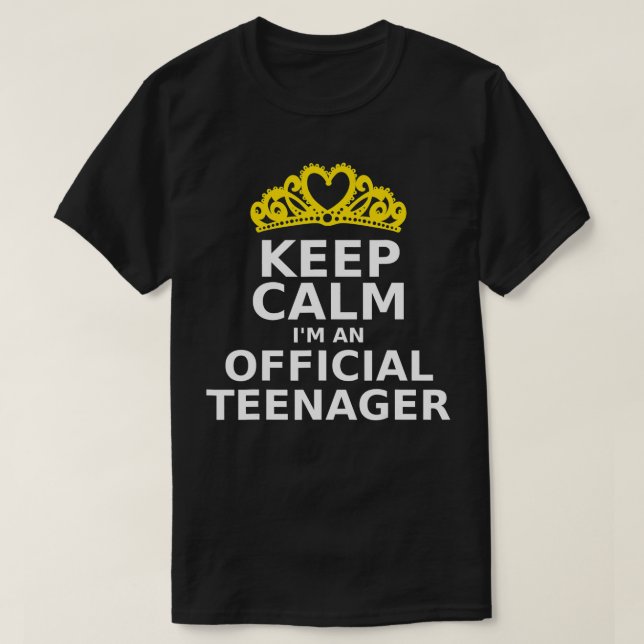 T-shirt Gardez le calme Je suis une nager officielle 13e a (Design devant)