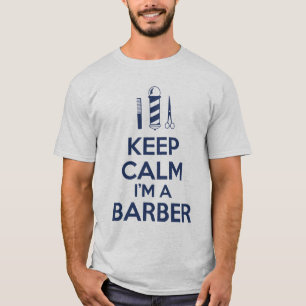 T-shirt Gardez le calme que je suis un coiffeur