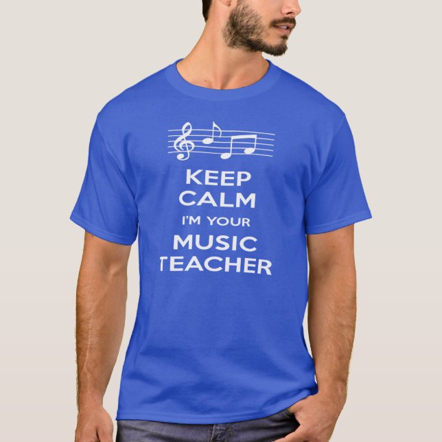 T-shirt Gardez le calme que je suis votre professeur de (Devant)