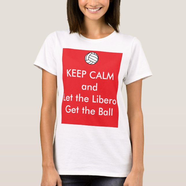T-shirt Gardez le calme Volley-ball (Devant)