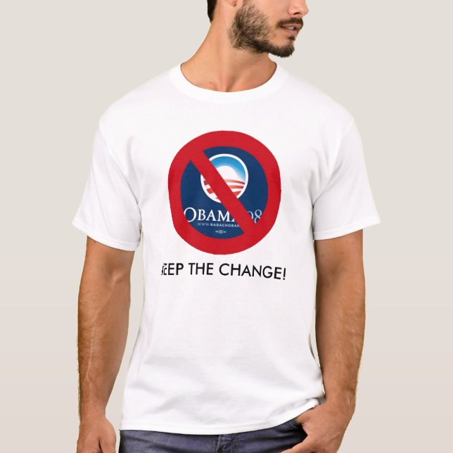 T-SHIRT GARDEZ LE CHANGEMENT, NOBAMA ! (Devant)