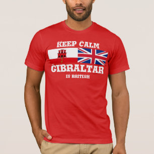 T-shirt Gardez le Gibraltar calme est conception