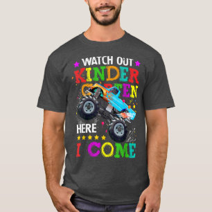 T-shirt Gardez Le Jardin D'Enfants Ici Je Reviens Camion À