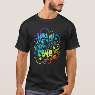 T-shirt Gardez Le Jardin D'Enfants Ici Je Viens Enseignant