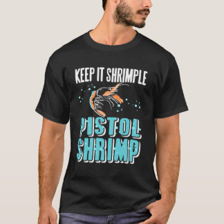 T-shirt Gardez-le Simplement Drôle La Vie Océanique Crevet
