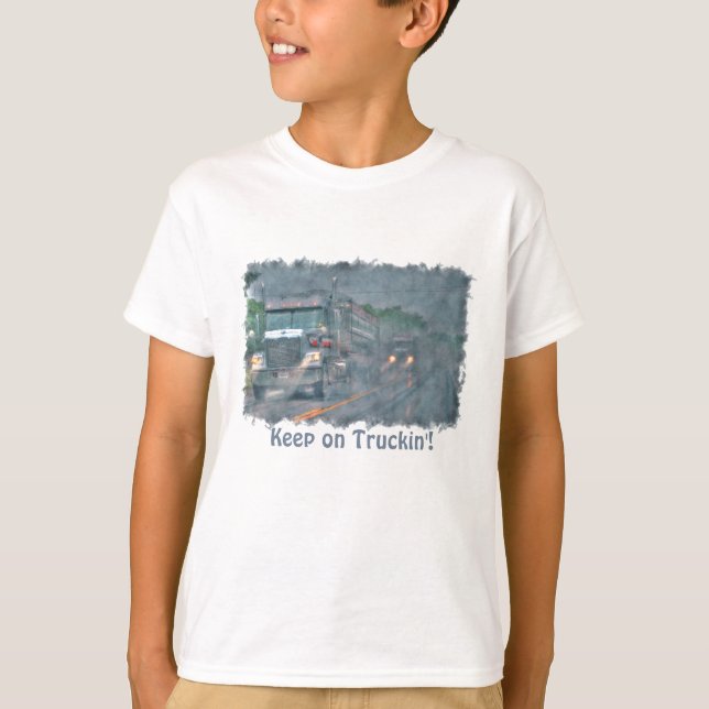 T-shirt "Gardez sur camion d'installation de tempête de (Devant)