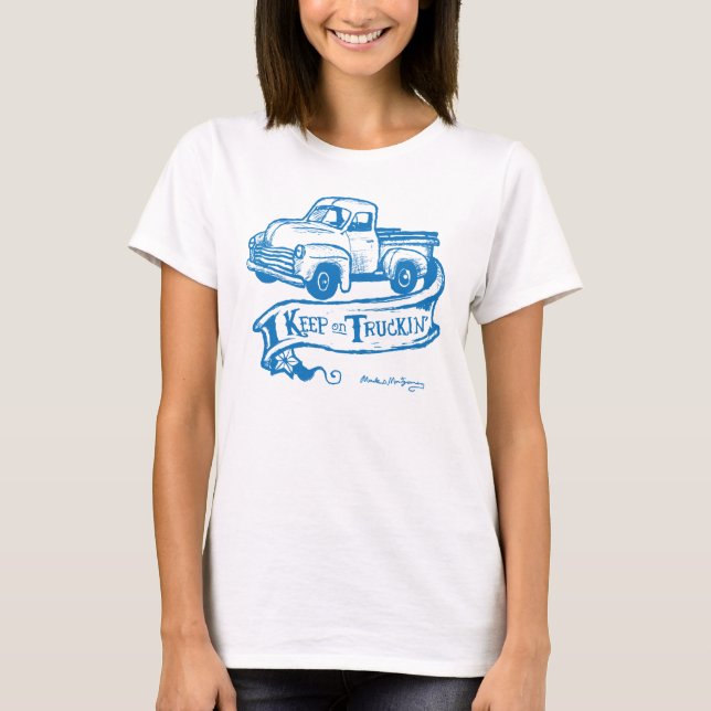 T-shirt Gardez sur le blueT de truckin'- (Devant)