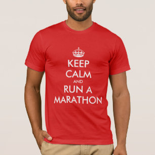 T-shirt Gardez votre calme et courez un marathon Parodie