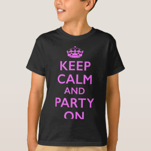 T-shirt Gardez votre calme et faites la fête nk