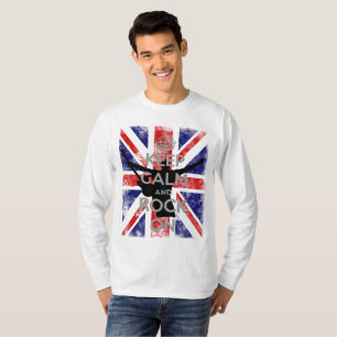 T-shirt Gardez votre calme et rockez sur Union Jack