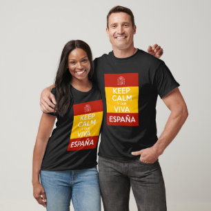 T-shirt Gardez votre calme et vive l'Espagne