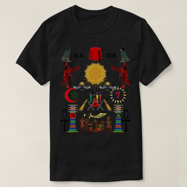 T-shirt Gardien américain mauresque du système de mystère  (Design devant)