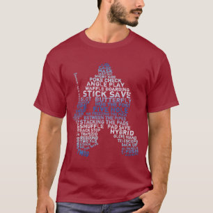 T-shirt Gardien de but Calligram d'hockey