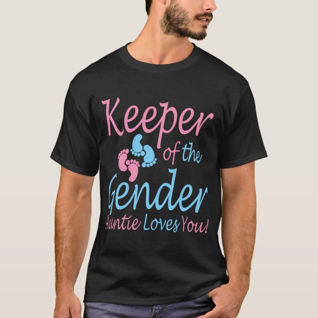 T-shirt Gardien De La Femme - Parti De Révélation De Genre (Devant)