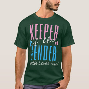 T-shirt Gardien de la Genre Tante Reveal Party Baby Anno