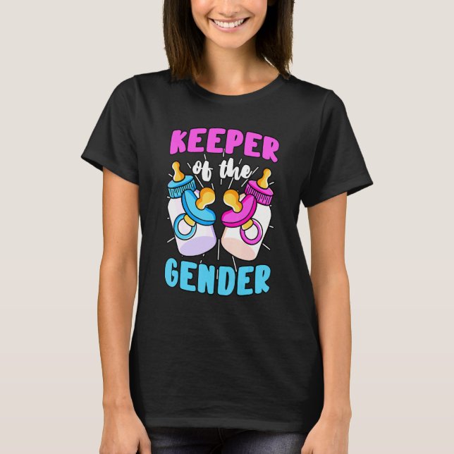 T-shirt Gardien De La Révélation De Sexe Faire-part Baby S (Devant)