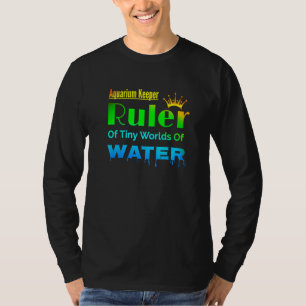 T-shirt Gardien De L'Aquarium Dirigeant Des Petits Mondes 