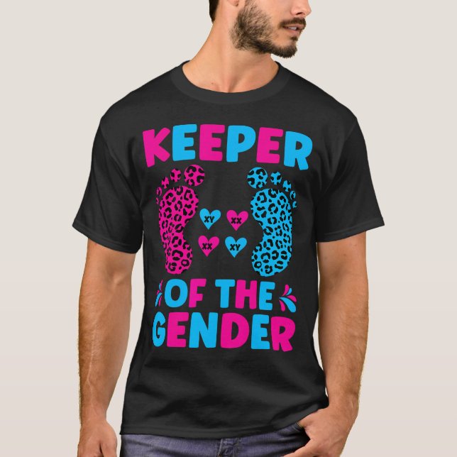 T-shirt Gardien De L'Baby shower Entre Les Sexes Par Rappo (Devant)