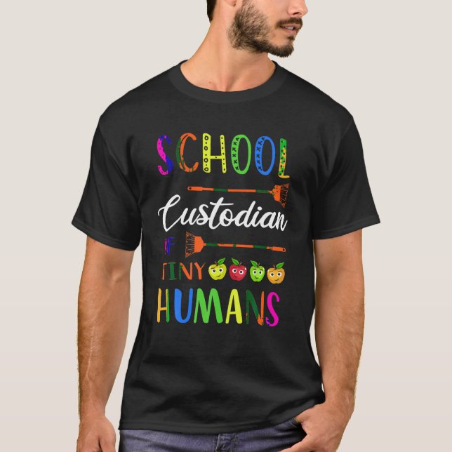T-shirt Gardien De L'École De Minuscules Humains Gardiens  (Devant)